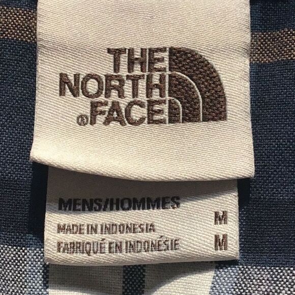 The North Face Blue Plaid 100% Cotton Button Up Long Sleeve Shirt - Picture 13 of 16
